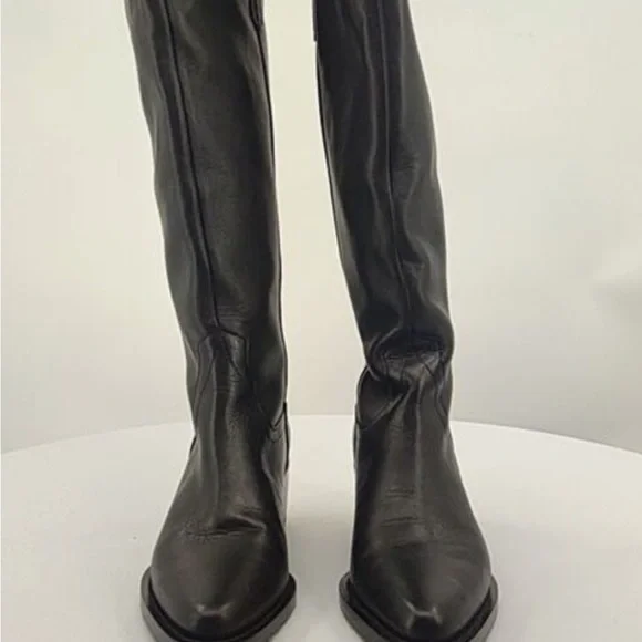 Quince Italian Leather Tall Western Boots - Picture 5 of 5